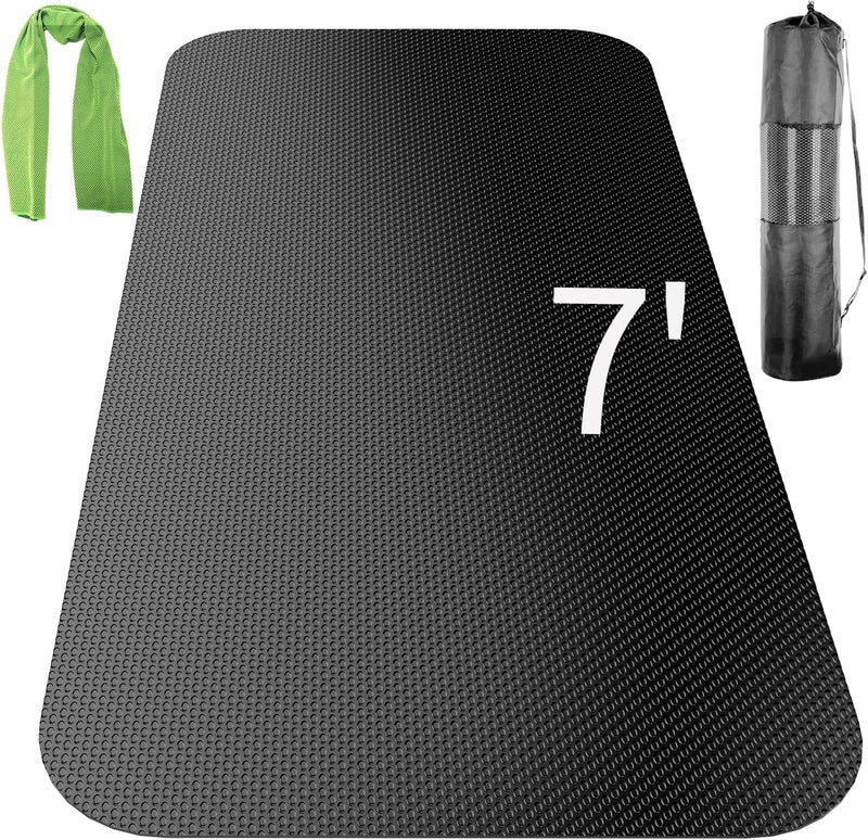 TONINT Large Exercise Mat,Exercise Equipment Mat,Treadmill Mat, Exercise Bike Mat, Workout Mats for Home Gym Mats Gym Flooring Rubber Workout Mat Fitness Mat Large Yoga Mat Cardio Mat for Weightlifting, Jump Rope, Non-slipping - Image 1
